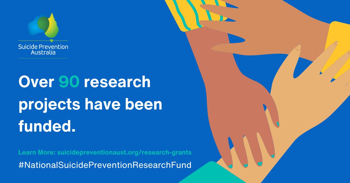 Over the last 7 years our Research Fund has been operating, we have been able to deepen our understanding of the complex factors affecting suicide, focus on the areas of greatest concern & reach the communities need. Learn More: suicidepreventionaust.org/research-grant…