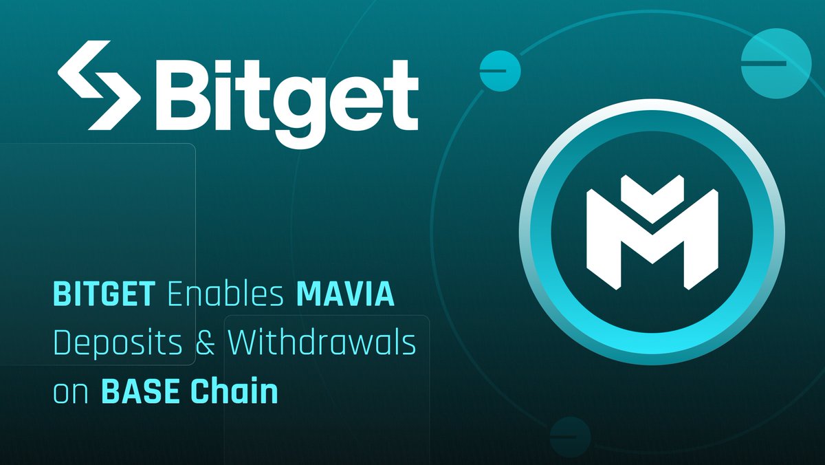 Bitget @bitgetglobal now enables $MAVIA deposits and withdrawals on @base!