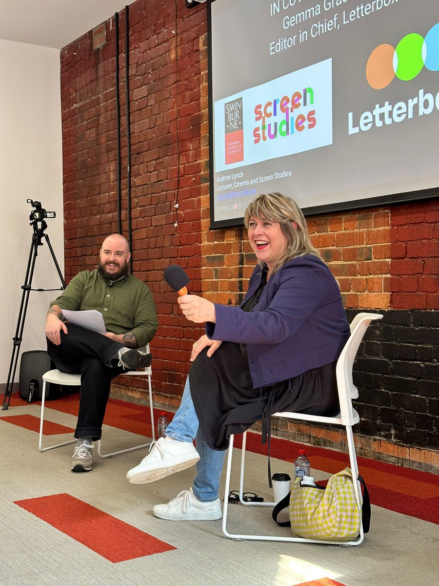 ScreenSwin's tweet image. What a great Screen Studies semester, packed with field trips, sold-out @Lido trivia, guest sessions with @letterboxd EIC Gemma Gracewood, our seminar series, and ending with students pitching their streaming seasons @ACMI, look out for Wrestling with Reality on Cinema 3 soon!