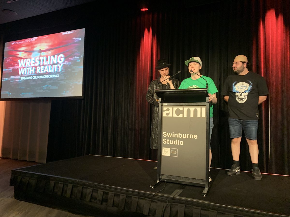 ScreenSwin's tweet image. What a great Screen Studies semester, packed with field trips, sold-out @Lido trivia, guest sessions with @letterboxd EIC Gemma Gracewood, our seminar series, and ending with students pitching their streaming seasons @ACMI, look out for Wrestling with Reality on Cinema 3 soon!