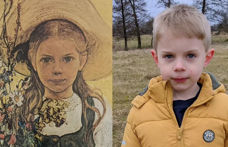 Family book into a spooky old B&amp;B and when they sit down to Dinner in the communal dining room, they see a painting of a little girl who looks exactly like their Son Barney.  Would you have stayed? #wtf #deadringer #spooky