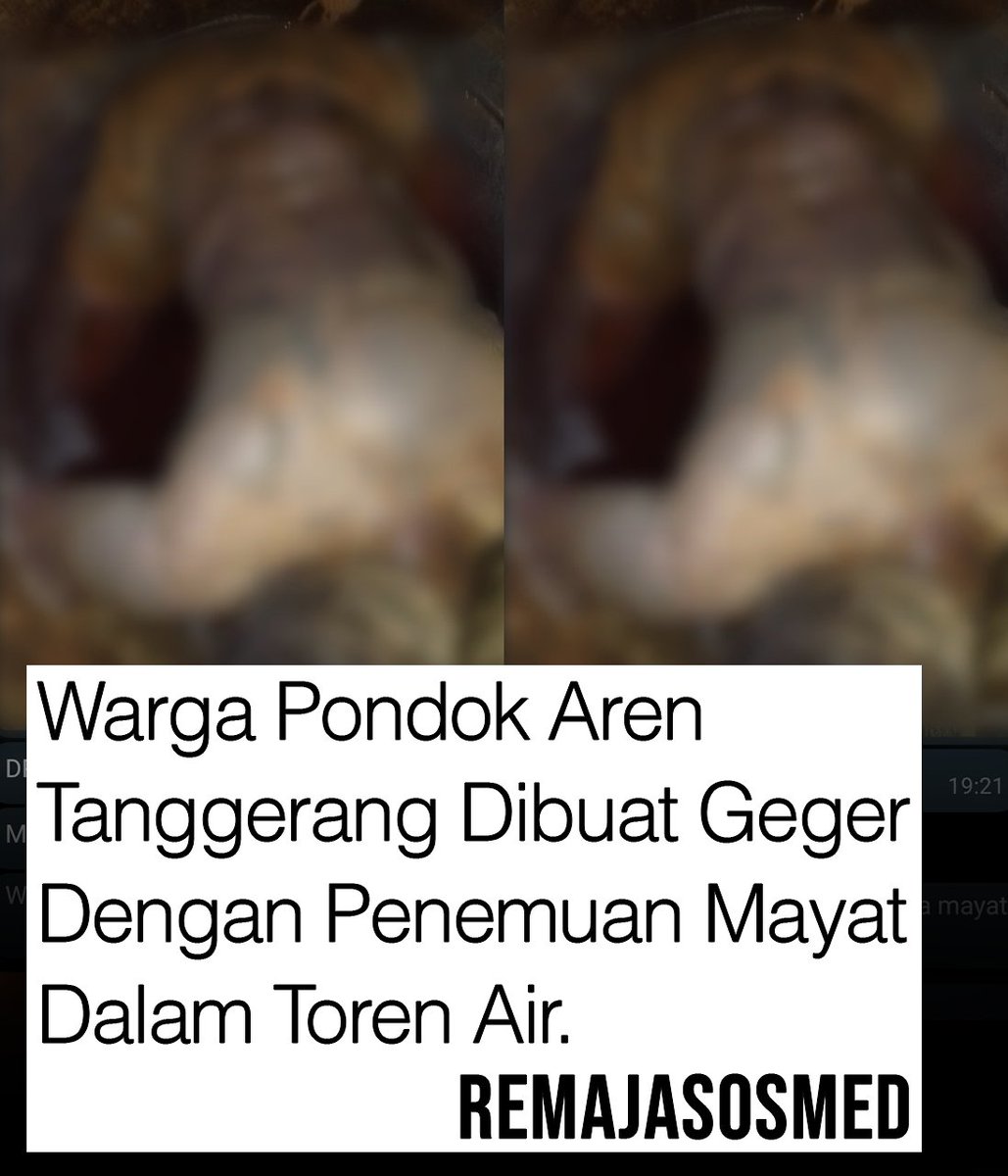 Seorang pria ditemukan tewas dalam sebuah toren air di Pondok Aren, Tangerang Selatan. Korban ditemukan dalam kondisi telah membusuk.

Kapolsek Pondok Aren Kompol Bambang Askar Sodiq menjelaskan mayat tersebut ditemukan sekitar pukul 18.30 WIB. Jasad korban ditemukan di dalam