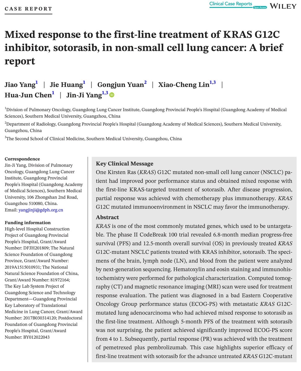 CrozrX's tweet image. Mixed response to the first-line treatment of KRAS G12C inhibitor, sotorasib, in 🫁 NSCLC: A brief report.
#Immunoenvironment 
#sequencing 
🔻
doi.org/10.1002/ccr3.8…