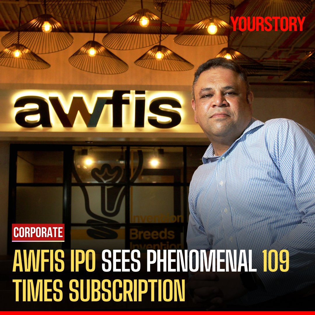 1/ Awfis Space Solutions' IPO witnessed a phenomenal response, with shares being subscribed 108.56 times of the issue on the final day of bidding! 🎉

Follow the thread to know more! 🧵