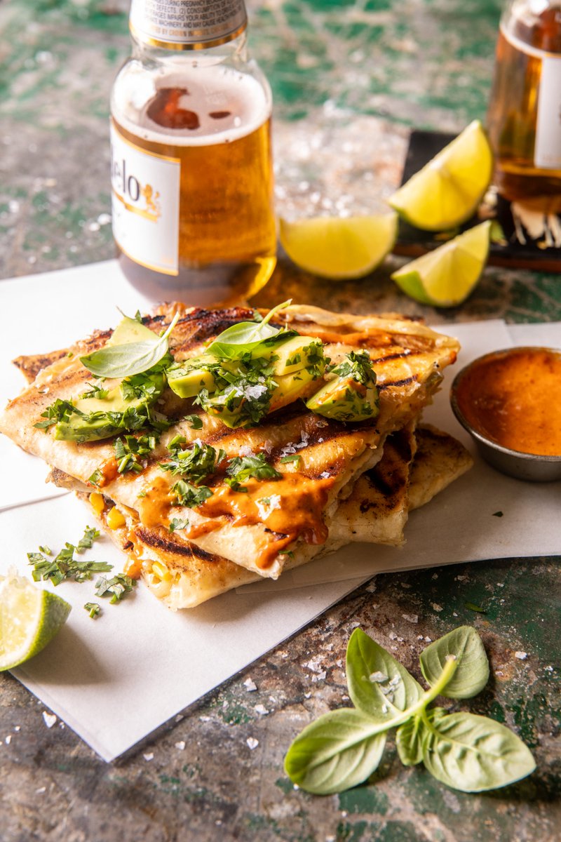 Chipotle Chile Lime Chicken Quesadillas. The yummiest cheesy quesadillas with my creamy chipotle dressing! My family LOVES these (:

halfbakedharvest.com/chicken-quesad…