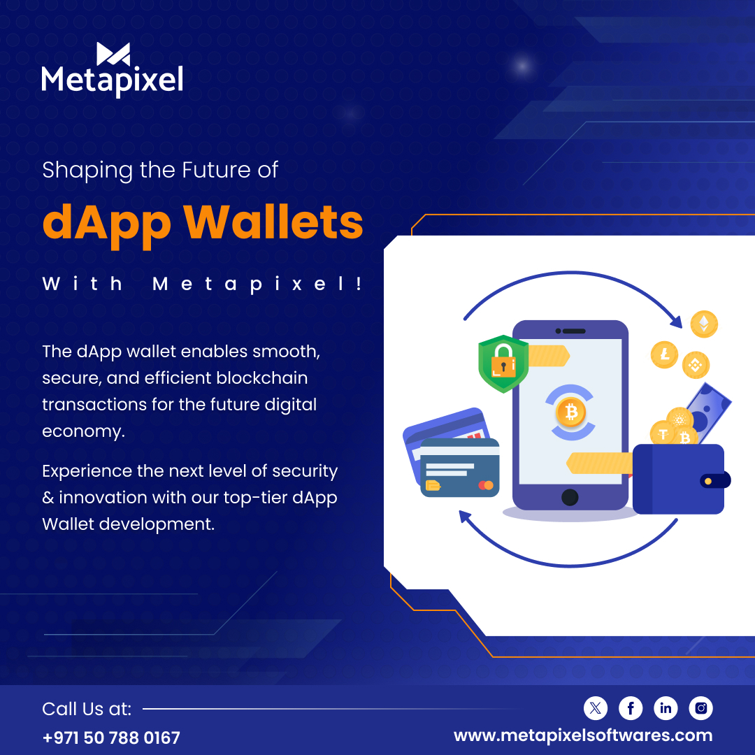 Transform Your Blockchain Experience with #Metapixel Cutting-Edge #DAppWallets! Secure, Efficient, and Future-Ready for the Digital Economy. Discover more and elevate your #digital #transactions today! #blockchaindevelopment #blockchainwalletdevelopment