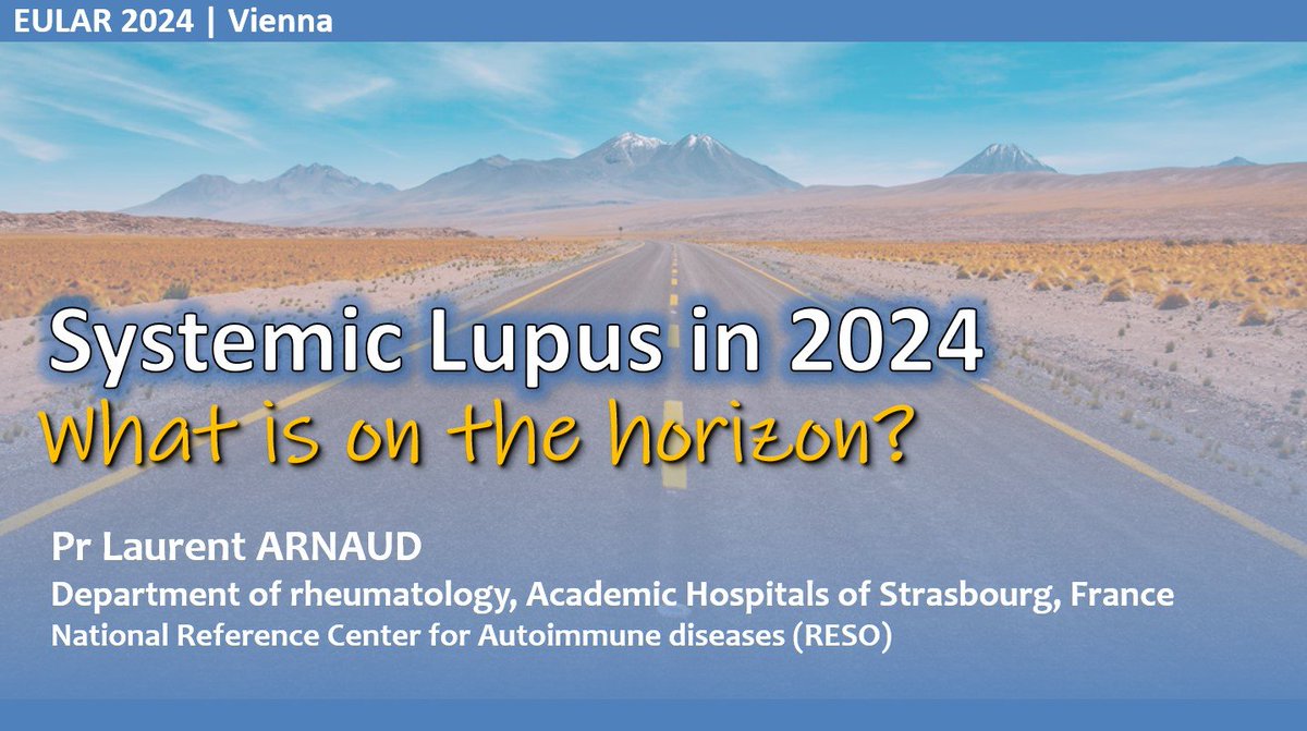 ✅ SAVE THE DATE ⏰ At #EULAR2024 Vienna, I will give a @eular_org invited lecture (👀12th of June Hall D at 15:15) about WHAT IS ON THE HORIZON for #LUPUS? I will my best to present an exciting review of the latest concepts and evolutions in the field of #SLE. Meet me there!!!