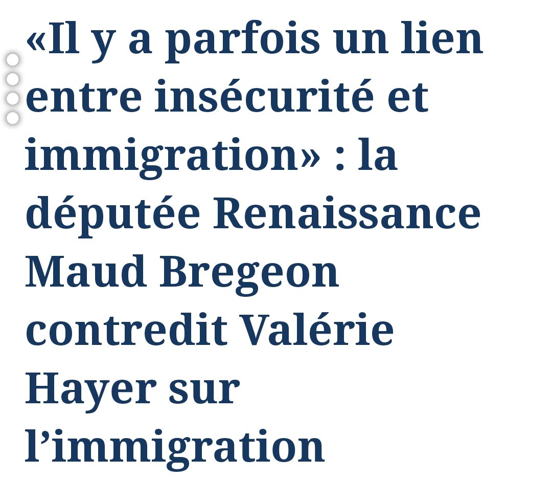 #Darmanin faut un lien direct entre immigration et insécurité. 
#Hayer affirme qu'il n'y a pas de lien entre immigration et insécurité.
Et là le #EnMemeTemps prend une autre dimension... 🤔🙄