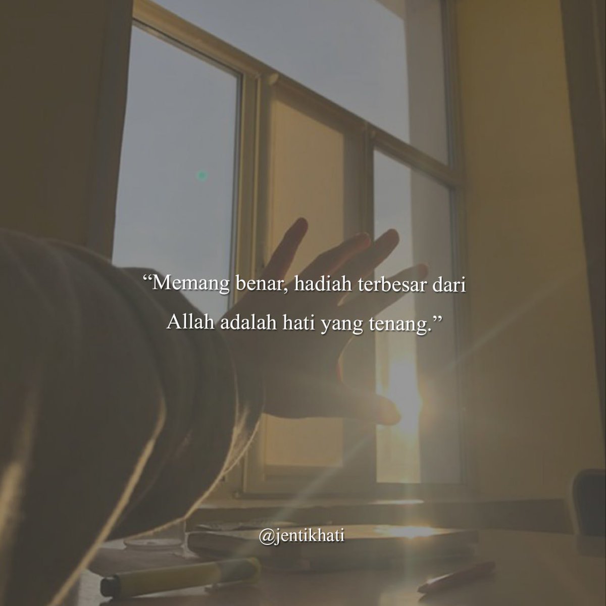 SantapanMinda's tweet photo. Hati yang tenang. https://t.co/GIDXLGWxgN