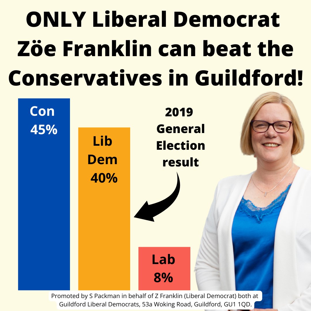 For over 15 years I've been fighting for a greener, fairer, thriving future for all of #Guildford and to be Guildford's MP. 
4th July we can make it happen.
But, I need your help to raise the money to beat the Conservatives - can you help?
guildfordlibdems.org.uk/donate
