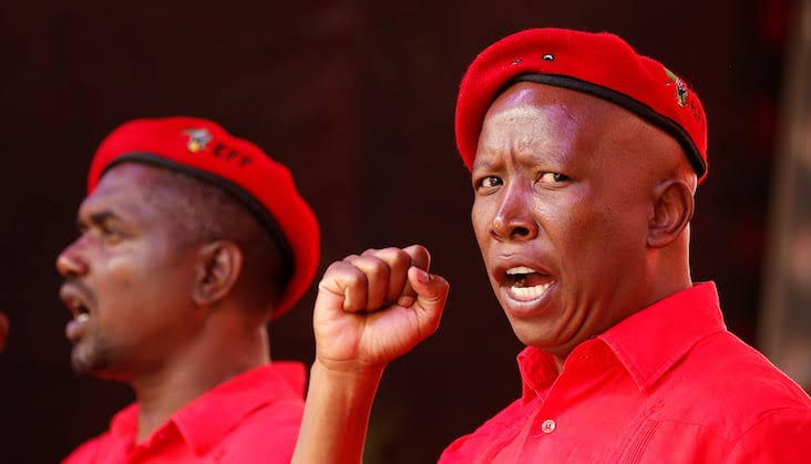 Whatever you do tomorrow, please don't gamble with our country by voting for this one in any ballot.

Malema is too angry.
He can't think straight. He just wants to get revenge

EFF says that once elections are over, the vote you have given them will go to the DA &amp; Moonshot Pact.