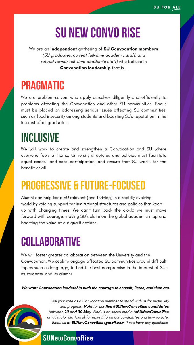 Justice_Seyisi's tweet photo. #SUConvocation: I voted for a pragmatic, inclusive, collaborative, progressive & future focused Convocation Executive @StellenboschUni ! 👇🏾 https://t.co/p9NL9NWoSX