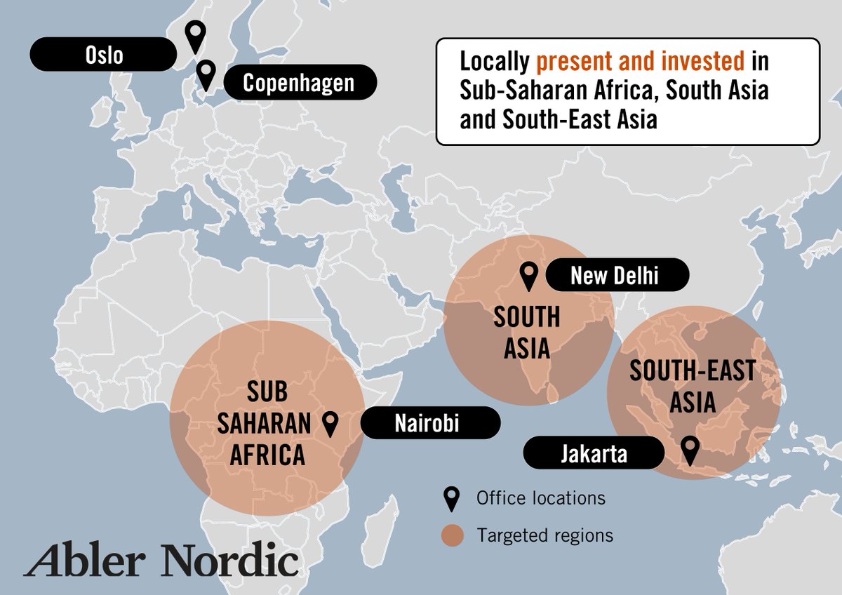 👣 Did you know we have feet on the ground in all the regions we invest in? 🌍 We have 22 staff of 10 different nationalities in 5 offices globally, starting out with just one office back in 2008. #Nairobi #Delhi #Jakarta #Oslo #Copenhagen