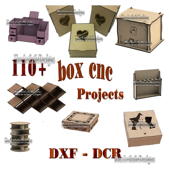135+ box cnc vectors dxf, cdr, svg, dwg Wood project plans for cnc routers, laser cutting - Download tinyurl.com/2cgreya8