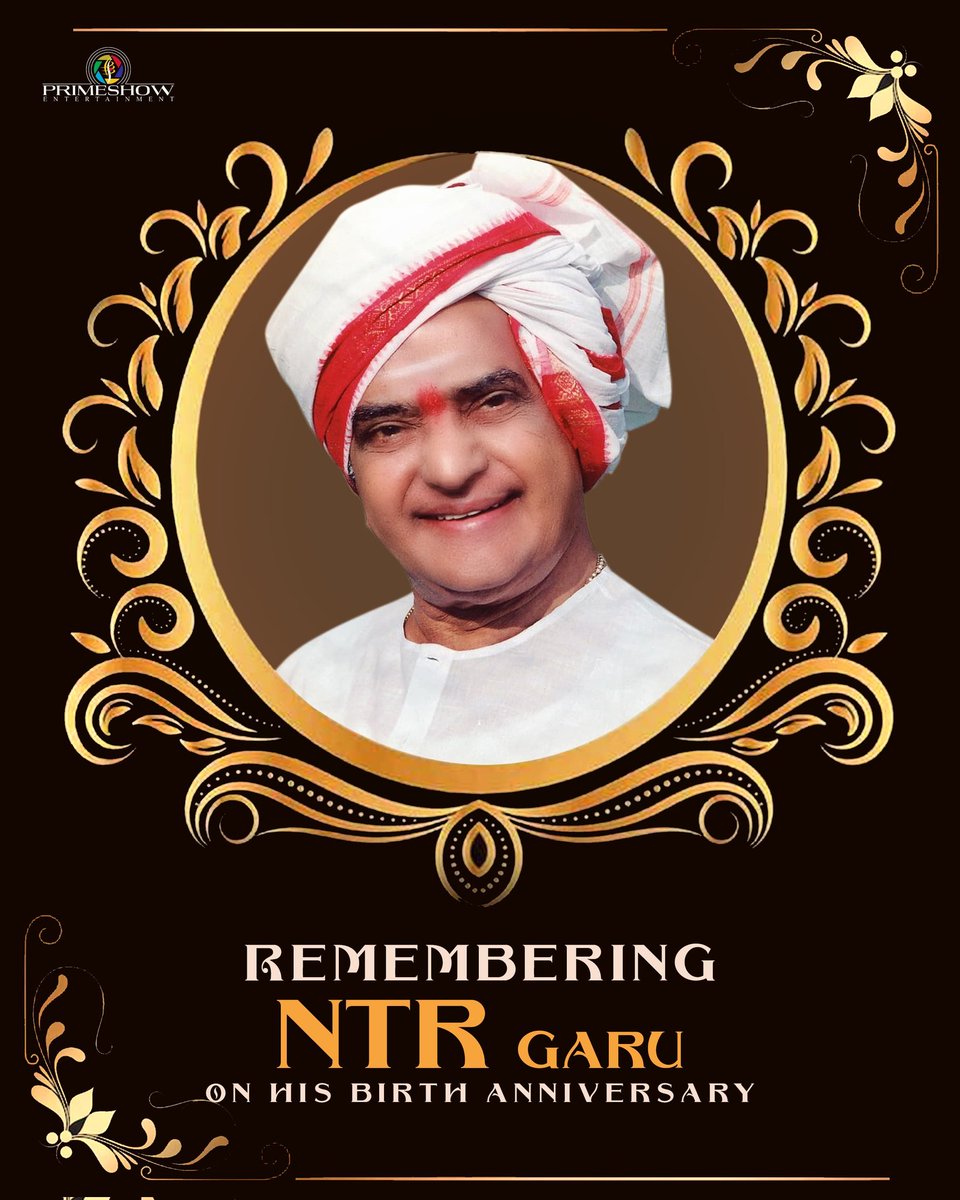 As we remember #SrNTR Garu on his birth anniversary, we are reminded of his immense contributions to cinema and public life. His enduring legacy continues to inspire and motivate us forever. ❤️ #NTRJayanthi #JoharNTR