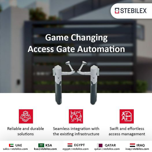 Experience the perfect blend of convenience and security with Stebilex! Our advanced access gate automation solutions ensure seamless, safe, and efficient entry and exit.

vist.ly/36znt
 
#Stebilex #GateAutomation #automation #Accesscontrol #security