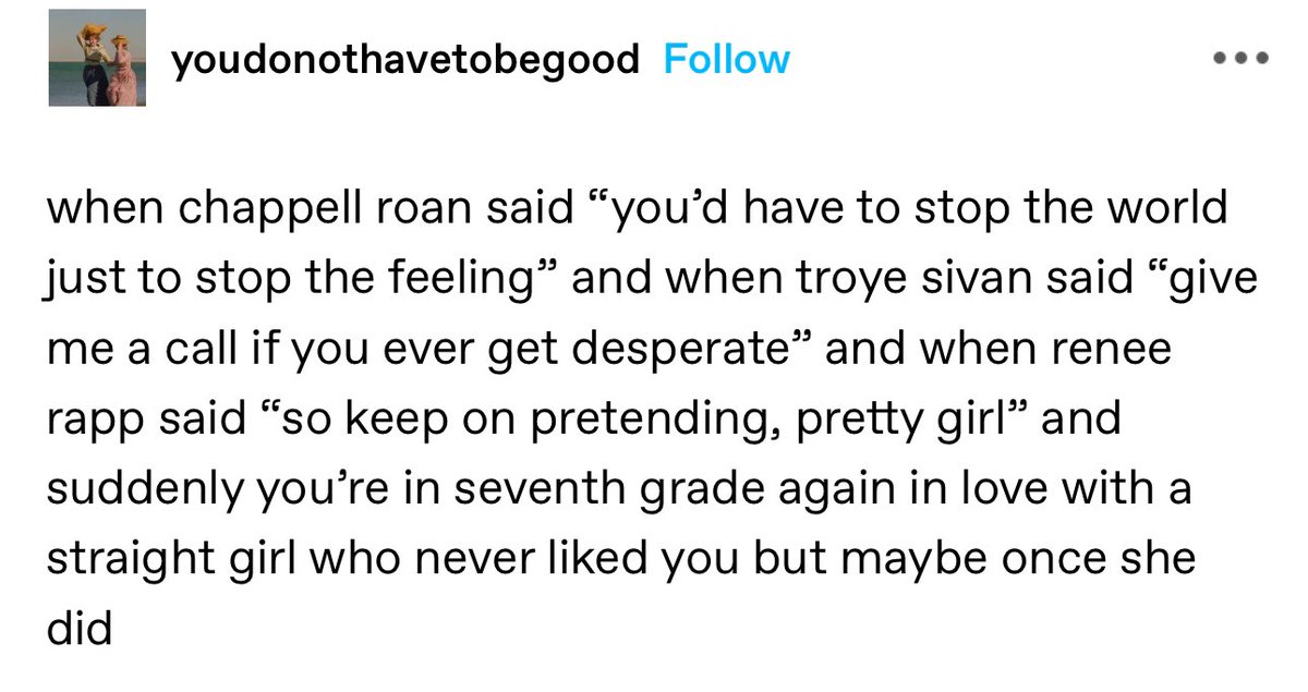 lenamiusgf's tweet photo. the 2013 closeted lesbian in me just had a breakdown reading this https://t.co/F8NKmAVsP4