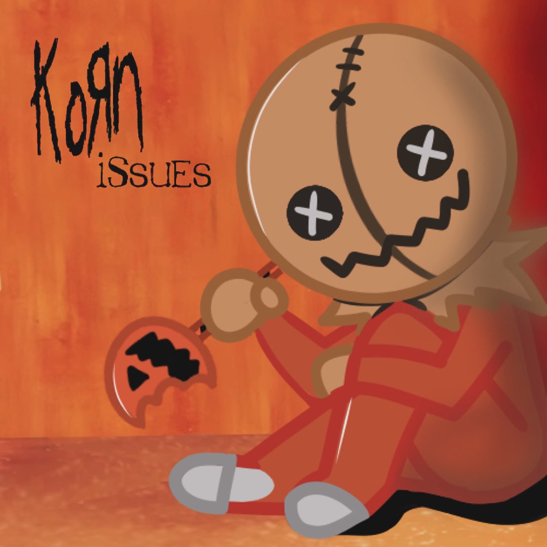 tham UHH DIS IS A GIFT/REQUEST FOR MY DADAAA and i thought it was such a smart idea too soo YEH KORN ALBUM COVERR #Korn #TrickRTreat