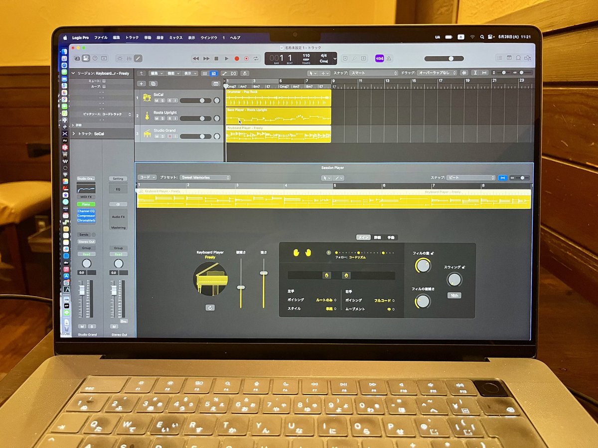 落ち着いたのでLogicpro11にアップデートしてみた。サードパーティの音源やプラグインは特に問題なく動いている♪何だか動作が軽くなった感が…😳😳
#LogicPro11