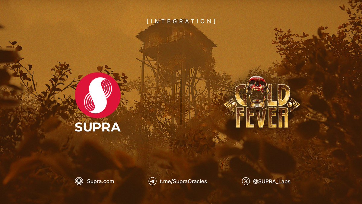 🔴 @SUPRA_Labs has partnered up with @GoldFeverGame, the thrilling survival MMORPG.

💀 #GoldFever ensures fair and unpredictable gameplay by integrating #SUPRA's decentralized Verifiable Random Function (dVRF) services.

🔽 VISIT
goldfever.io