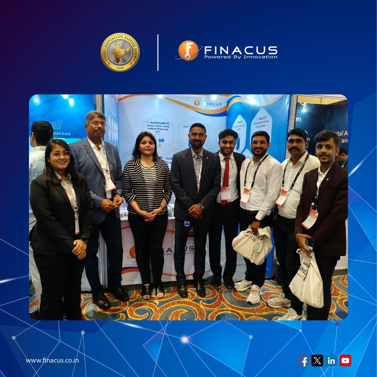 FinacusTech's tweet image. Reflecting on a successful Bharat Cooperative Banking Summit &amp;amp; Awards 2024 in Mumbai!💯

It was a pleasure connecting with everyone and share insights. Until next time!🤝

#Exhibition #CooperateBanks  #Fintech #Event #BankingSolutions #Banks #DigitalIndia #India #Mumbai #Finacus