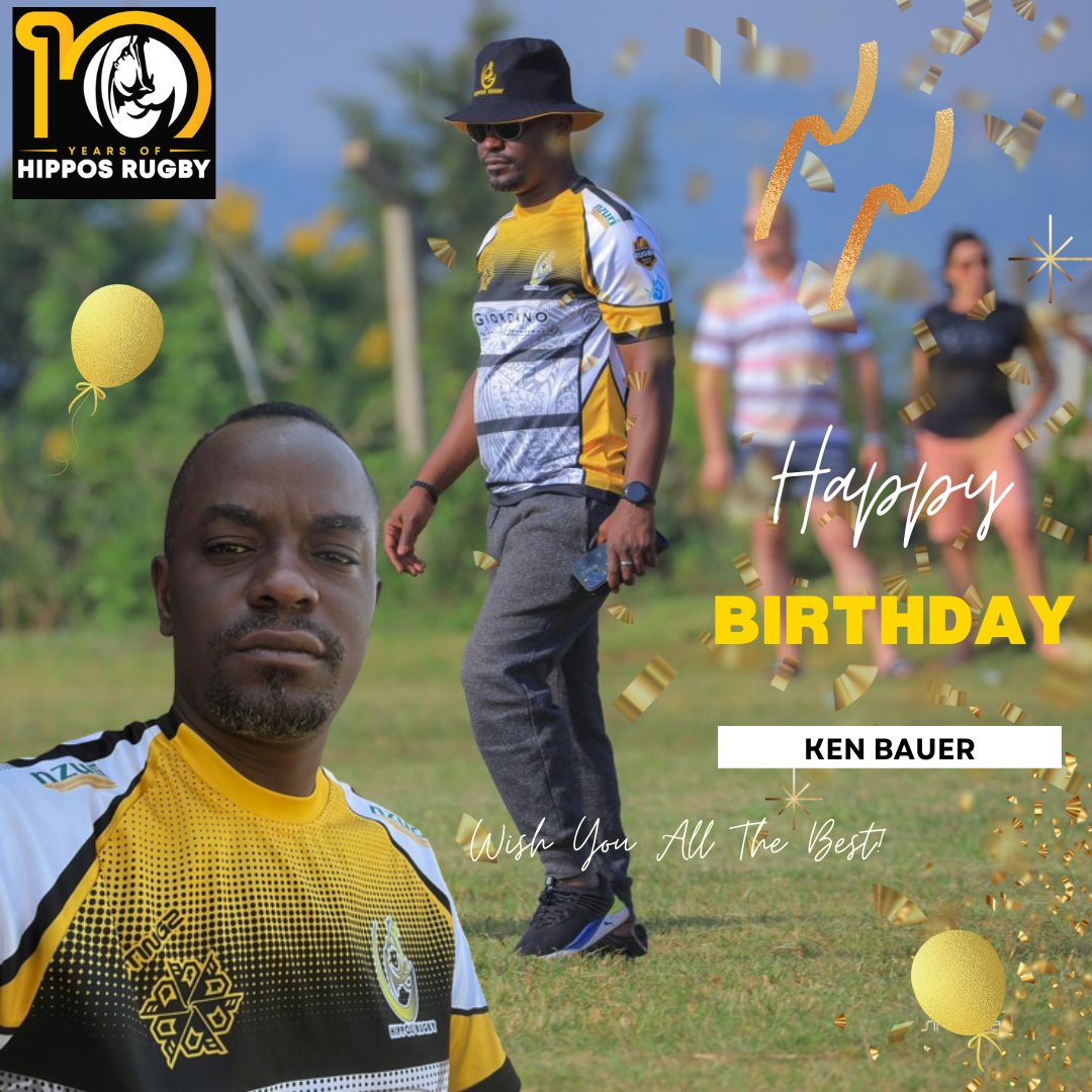 Join us in celebrating our treasurer, Ken Bauer @KennethByamuka1, on his special day. Your contributions are invaluable to Hippos RFC. Have a wonderful birthday, Ken #HipposTunameza #HippoSTRONG