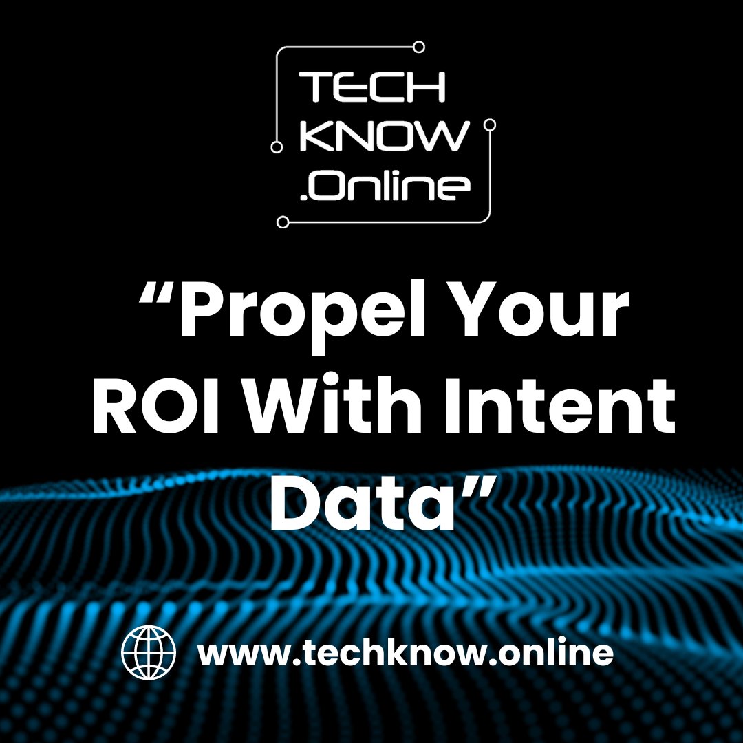 Propel ROI by choosing the right intent data that will bring your target audience to your door.

Choose techknow.online

#datamatters #choosedatawisely #pipelinegrowth #leadgeneration #demandcreation #targetedmarketing