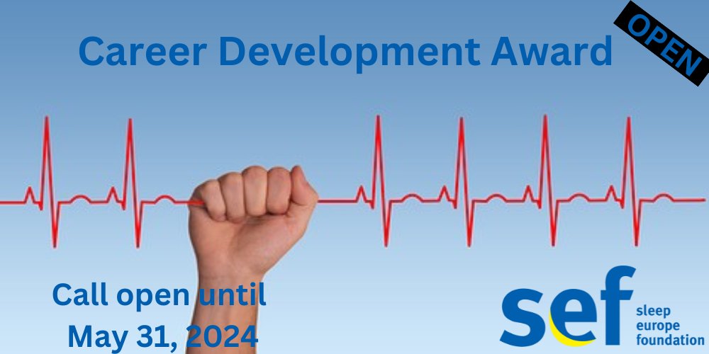 🌟 Don't miss the chance to apply for the 2024 Sleep Europe Foundation Career Development Award by ESRS. Funding up to 20,000 EUR for collaborative sleep research projects. Deadline: 31 May 2024, 23:59 CEST. 🔗 ow.ly/4bMz50RQL6K #SleepResearch #CareerDevelopment