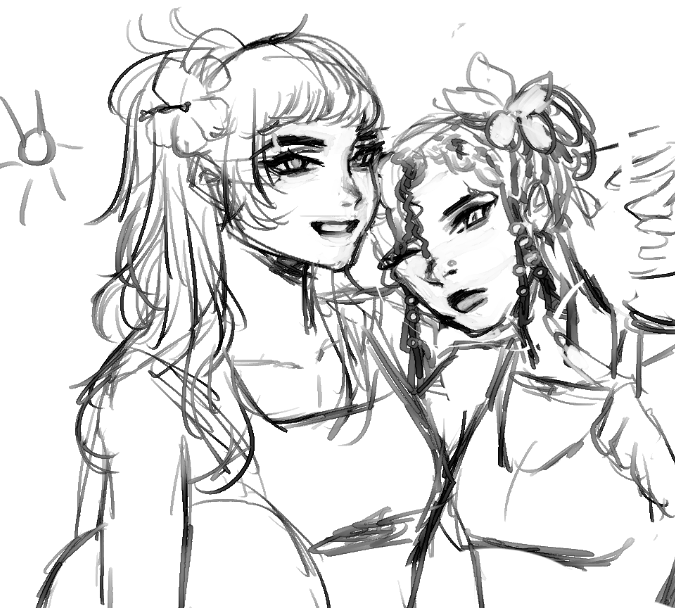 nixxie and etta (ocs)🌸🌊