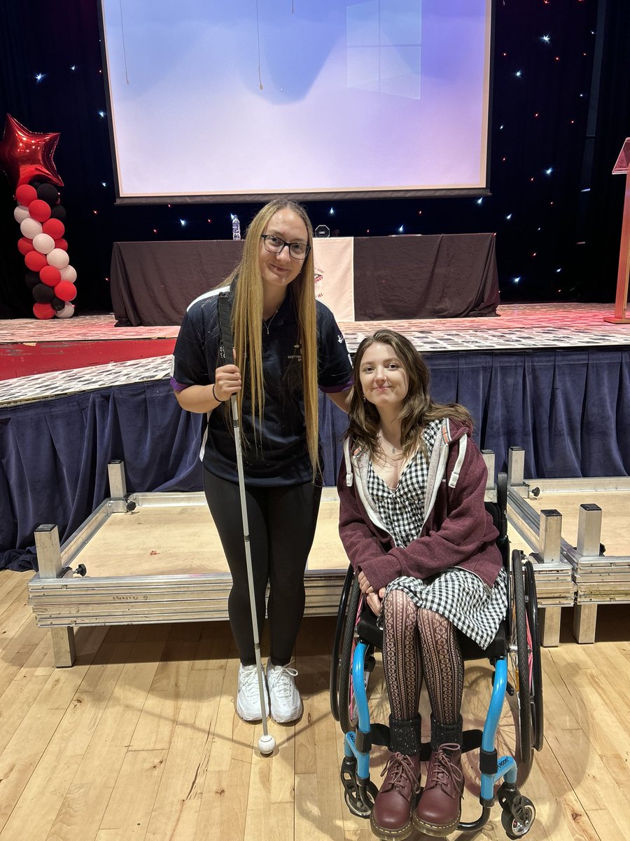 We are incredibly lucky to have had the fantastic Samantha Gough in to present our awards and have a Q and A with Braes High pupil Rae. It was so interesting to hear from them both regarding disability sport and their experiences within it ⚽️✨<a href="/BraesHigh/">Braes High School</a> <a href="/BraesPE/">BraesPE</a>