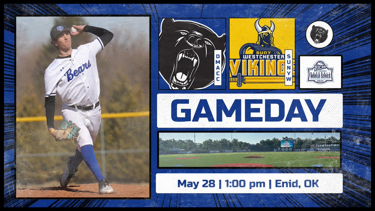 DMACCAthletics's tweet photo. In another win or go home situation, the @DMACCBaseball team takes on Westchester this afternoon in Enid. #beanation
🆚= Westchester
⏰= 1:00 pm
📍= Enid, OK
📺 ($)= https://t.co/uHxlPOdHR1
📈= https://t.co/Ub94OSMncp https://t.co/qF4qLNfp4i