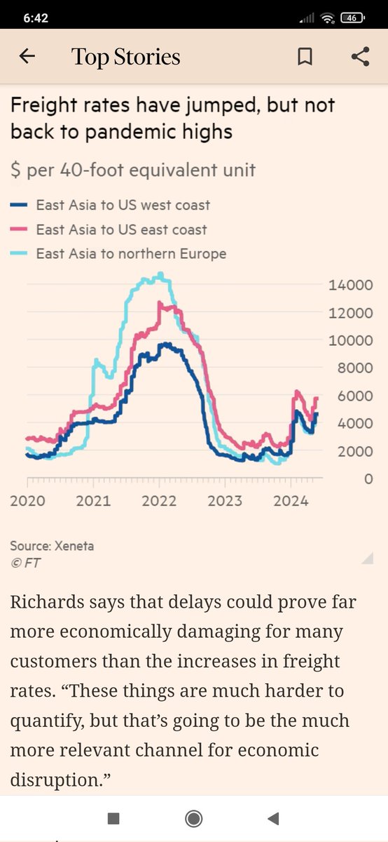 “#Shipping in general is very #vulnerable to these #geopolitical issues” This is either #inflationary or #risky #maltaway #internationalcompany maltaway.com/international-…