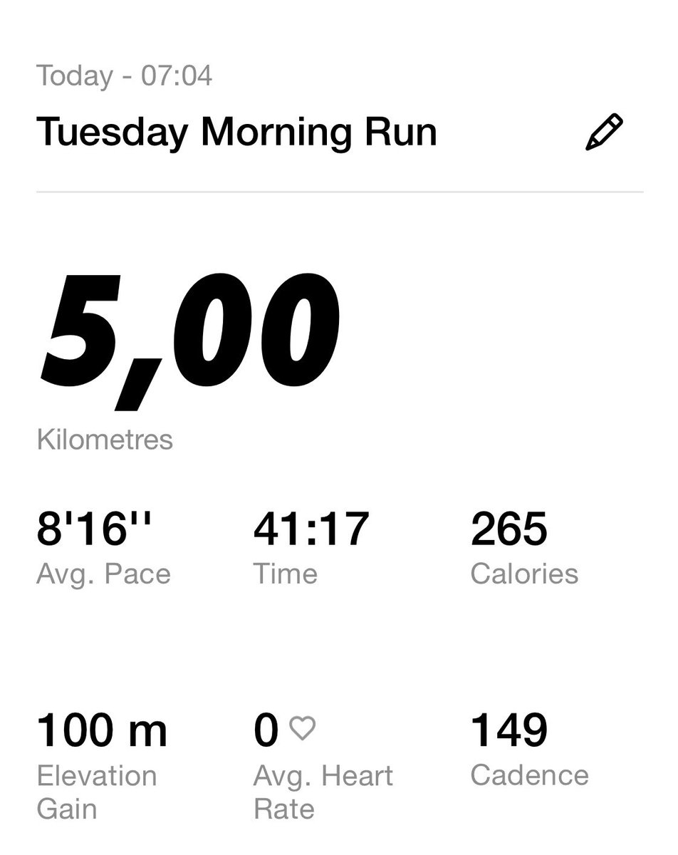 Back at it. Tuesday Rent…
#FetchYourBody2024 
#IPaintedMyRun 
#RunningWithTumiSole