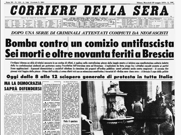 #LuigiSbarra: “Cinquant’ anni fa la strage di Piazza della Loggia a Brescia, uno degli attentati di matrice neofascista più gravi e oscuri della storia del nostro Paese. Non bisogna mai dimenticare quella tragedia che colpì persone innocenti, lasciando un’impronta indelebile