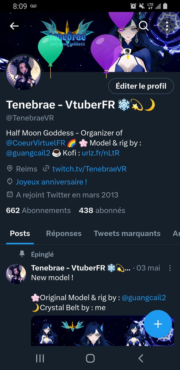 Tenebrae - VtuberFR ❄️💫🌙 tweet media