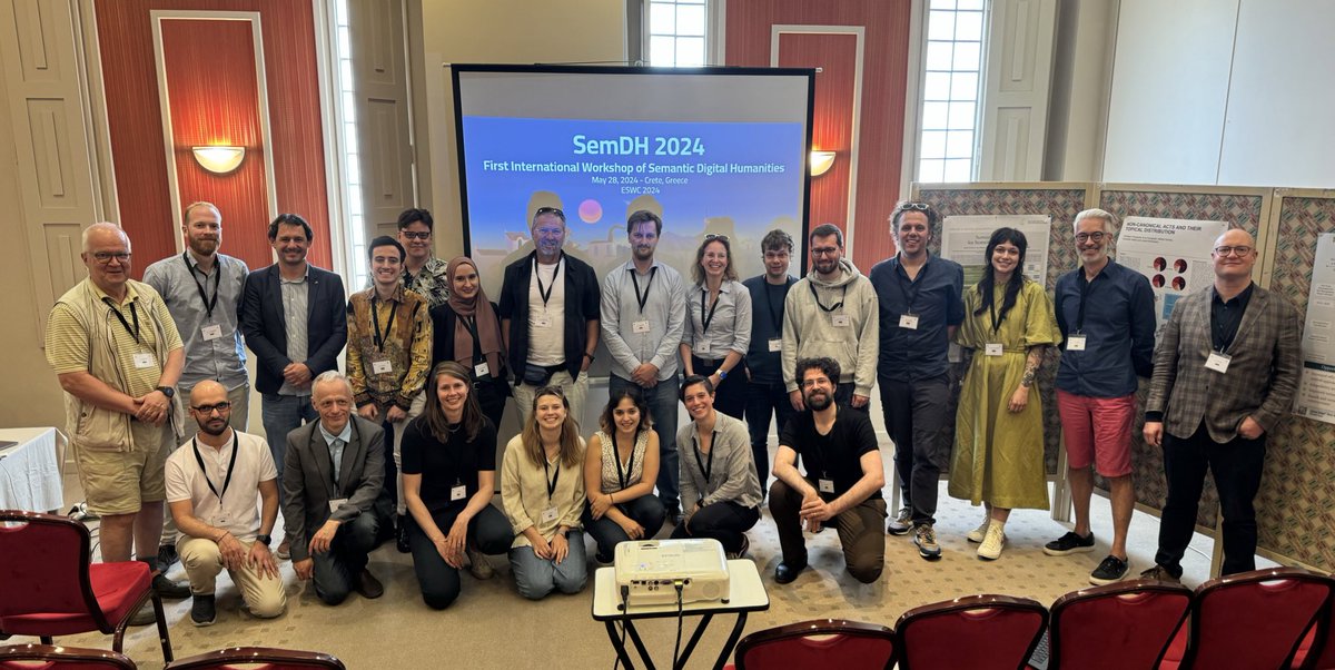 Thank you to all speakers and participants for the inspirational presentations, discussions and for making this first edition of SemDH a successful one 😍 #eswc2024