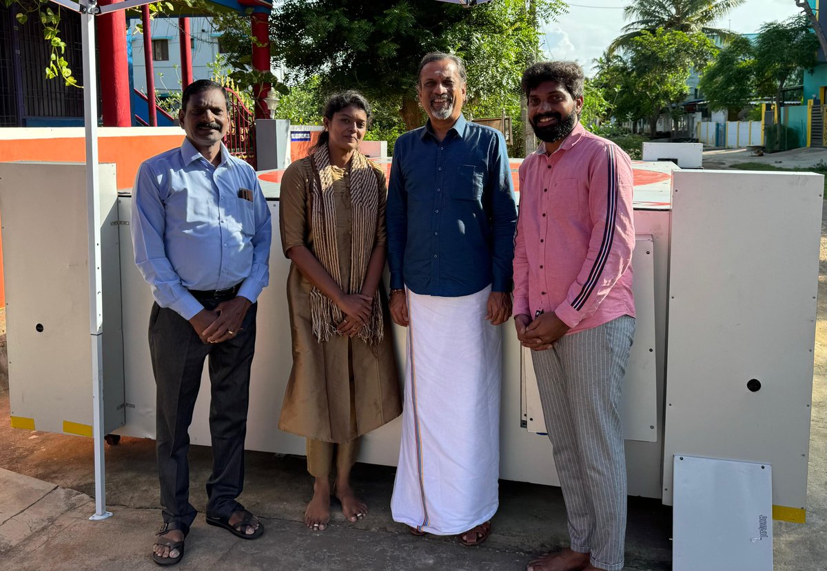 svembu's tweet image. We are happy to announce our investment in Yali Aerospace, a drone startup based in Tanjavur led by the husband and wife team of Dinesh Baluraj and Anugraha. They returned from the Netherlands to their home town of Tanjavur to start this.
They have built a fixed wing drone with…
