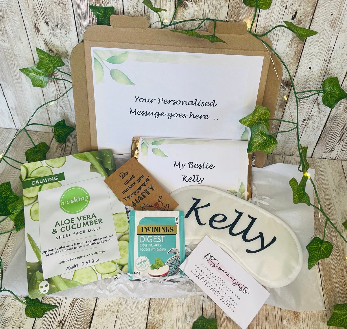 Personalised pamper hamper. Ideal for any occasion and ideal gift for her.

ktspecialgifts.etsy.com/listing/107007…

#pampergift #pamperhamper #soa #giftforher #birthday #recovery #gifts #personalised #wellness #selfcare #ukgiftam #earlybiz #etsy #etsystore #CraftBizParty #ukmakers #etsygifts