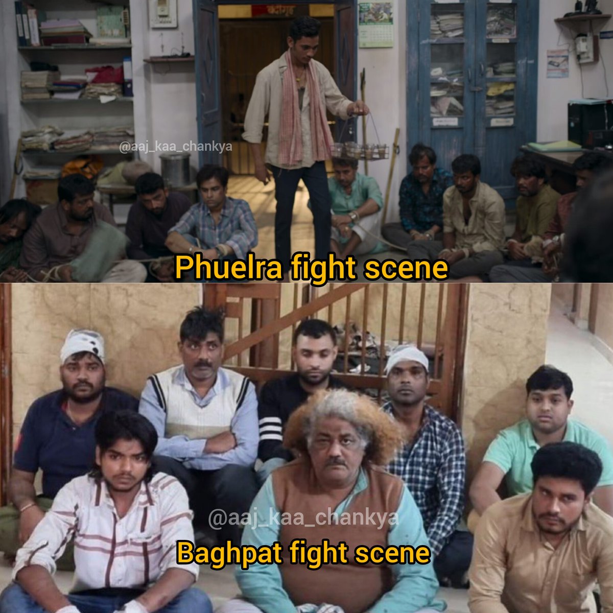 Aaj_Kaa_chankya's tweet photo. Phuelra fight vs Baghpat fight scene 🤣🤣
#Panchayat #PrimeVideoIndia #PrimeIndia #PanchayatSeason 3 https://t.co/cLCc7PaPaU