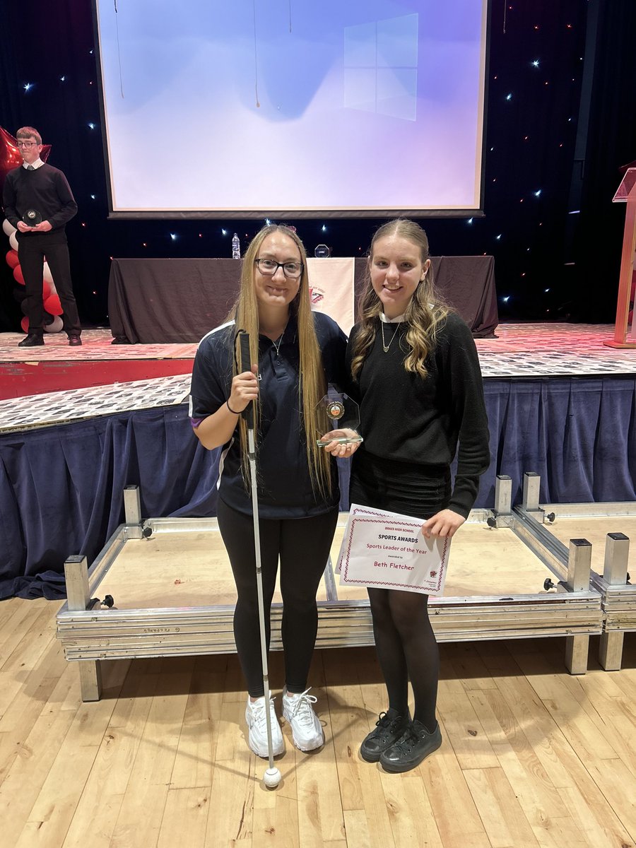 ✨✨SPORTS LEADER OF THE YEAR✨✨. Congratulations to Beth Fletcher🥇✨. <a href="/BraesHigh/">Braes High School</a> <a href="/BraesPE/">BraesPE</a>