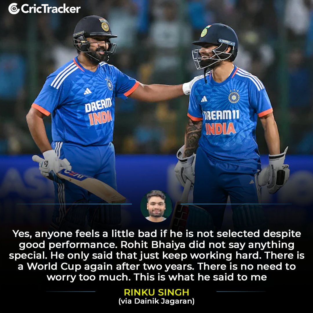 🗣️Rinku Singh reacts to T20 World Cup snub. 

#T20WorldCup2024