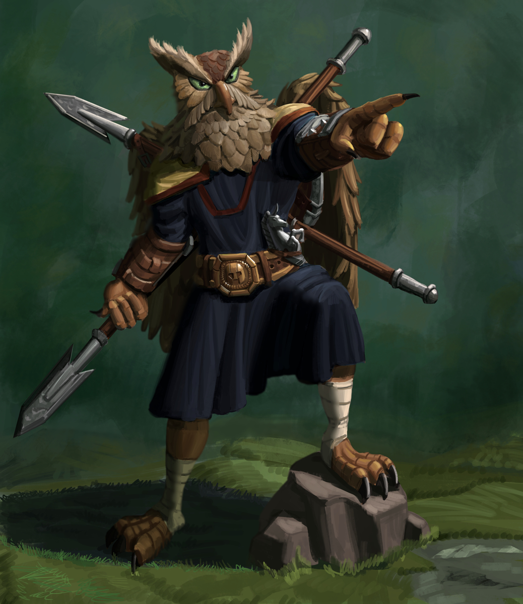 Owlkin monk. Another older DnD commission.
#art #dnd #commission #digitalpainting #characterdesign #fantasy #fantasyart