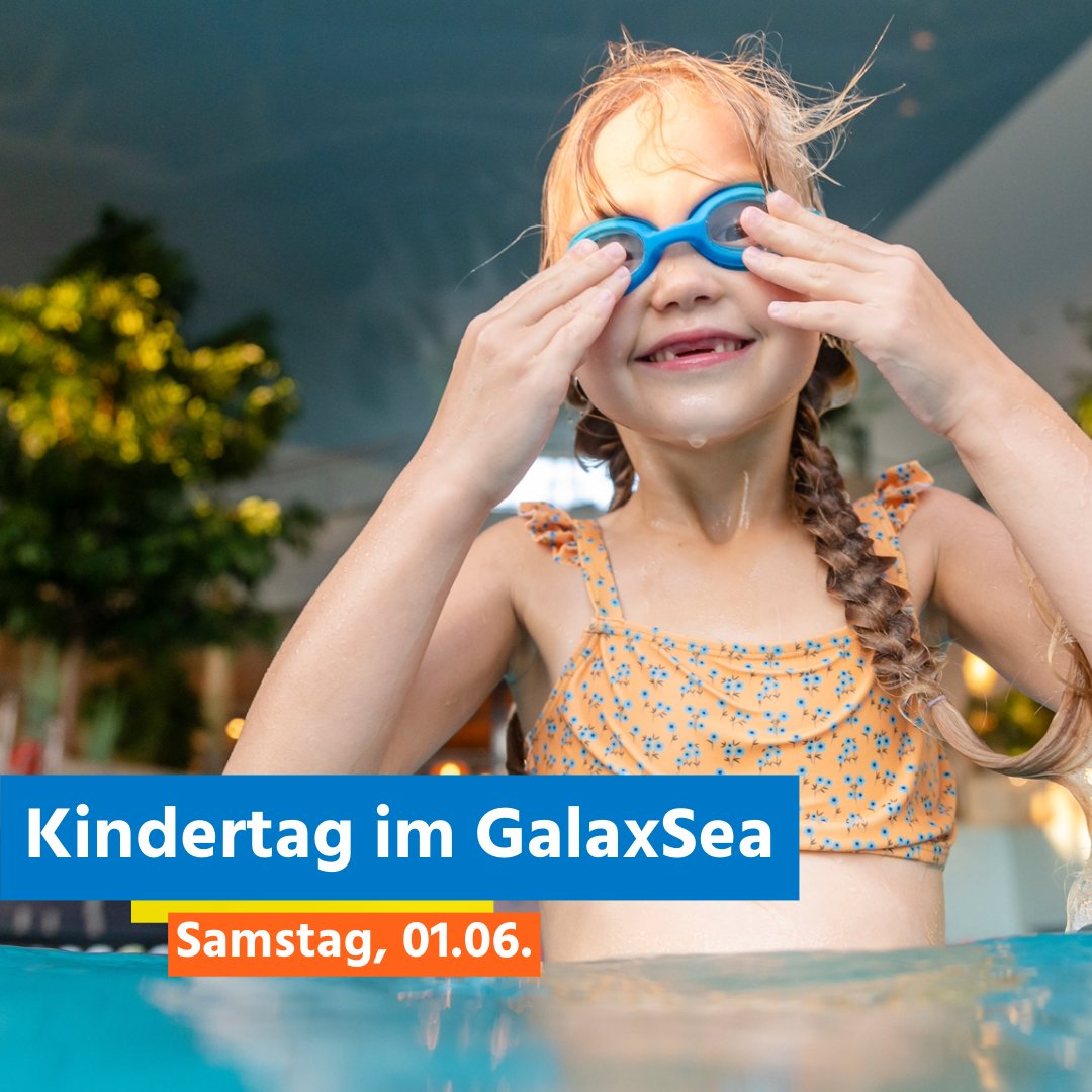 +++ Kindertag im #GalaxSea +++

Am 01.06. feiern wir #Kindertag!

💦 Für maximale Wasser-Action haben wir für euch den Aquatrack am Start. Für die Kleinsten gibt's außerdem rabattierte Kindermassagen mit 10 % Ermäßigung.