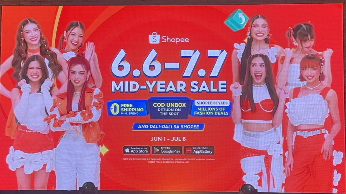 don't forget to checkout everything in your cart during the 6.6 to 7.7 mid-year sale, blooms! get those bags, shoes, necklaces, and everything else you've been eyeing for BINI! 

BINI OUR SHOPEE GIRLIES

#AngDaliDalisaShopee
#BINIatShopeeMediaLaunch
#ShopeexBINI @BINI_ph