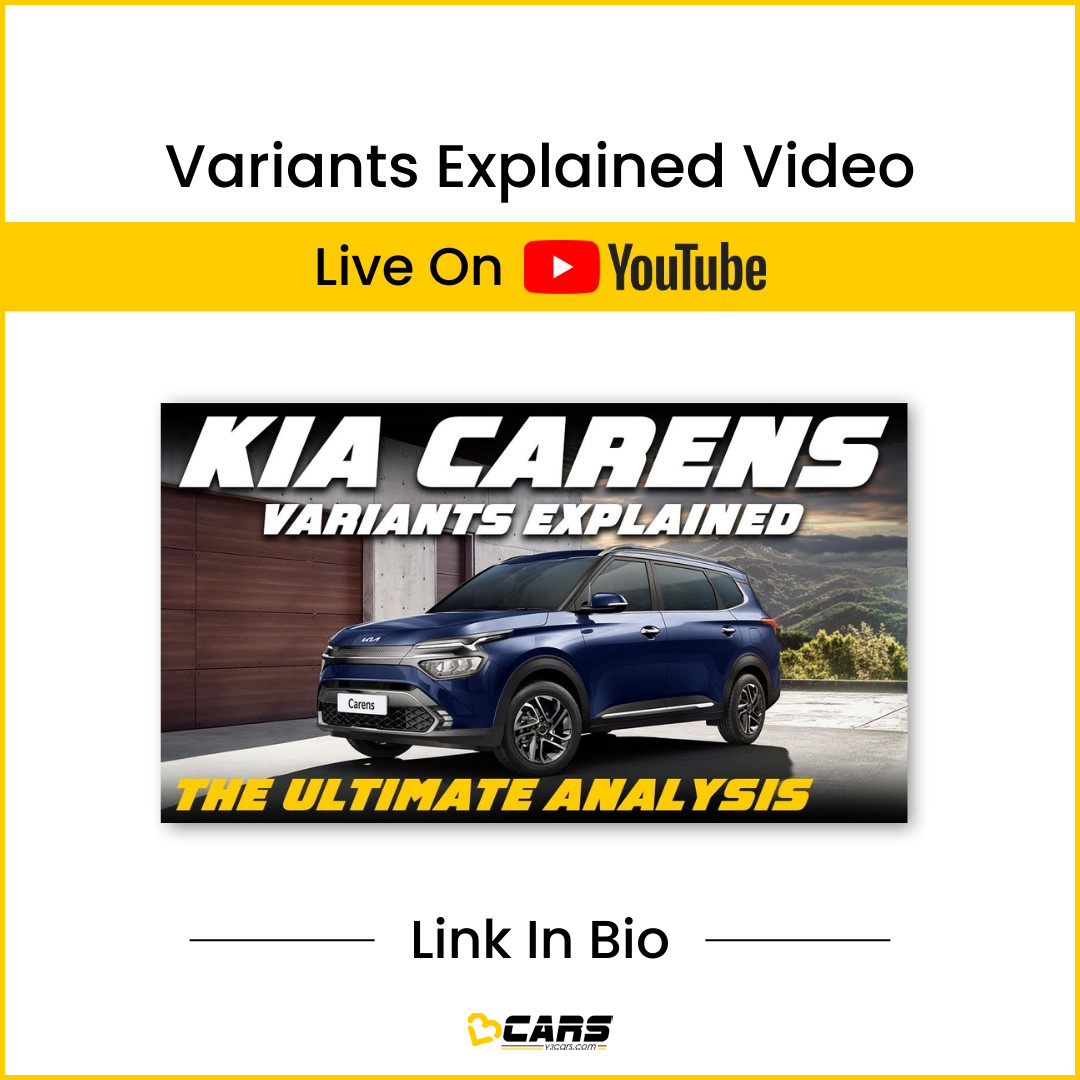 Find out which variant of the Kia Carens petrol you should buy. #V3Certified
youtube.com/watch?v=Ep10nE…
.
#V3Cars #V3CarsVE #V3VE #V3CarsVariantsExplained #V3VariantsExplained #V3CarsRecommendation #Kia #Carens #MPV