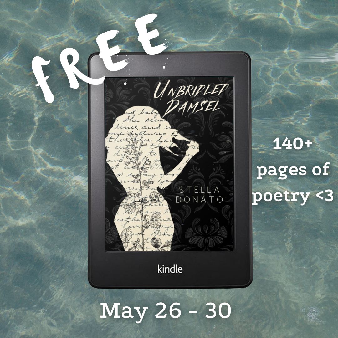 StellaDonato_'s tweet photo. 🖤FREE POETRY BOOK DOWNLOAD 🖤
UNBRIDLED DAMSEL is FREE to download on Amazon NOW until Thursday, May 30
FREE on Kindle Unlimited ❤
Hope you all give it a read & reviews are always welcome!❤✨
https://t.co/pUimgHFOs3
#freebook #poetrylovers #readerrecs #readers #ku https://t.co/w7xjPKQubI