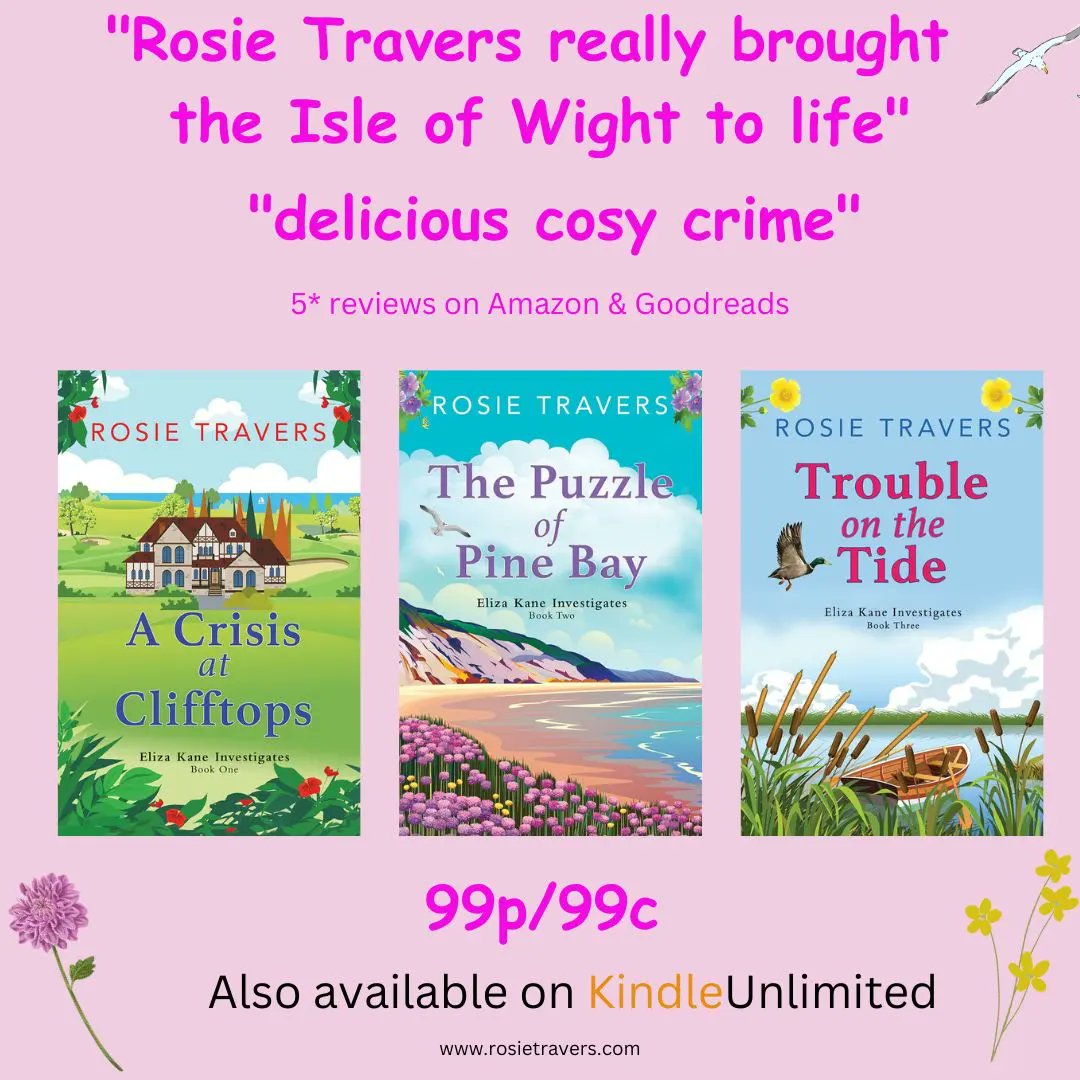 My #tuesnews @RNAtweets is there's just 48 HOURS left to grab my Isle of Wight cosy crime series for the bargain price of 99p/99c. ⭐️⭐️⭐️⭐️⭐️ fun/drama/mystery/romance ❤️ #cozycrime #books amazon.co.uk/gp/product/B0C…