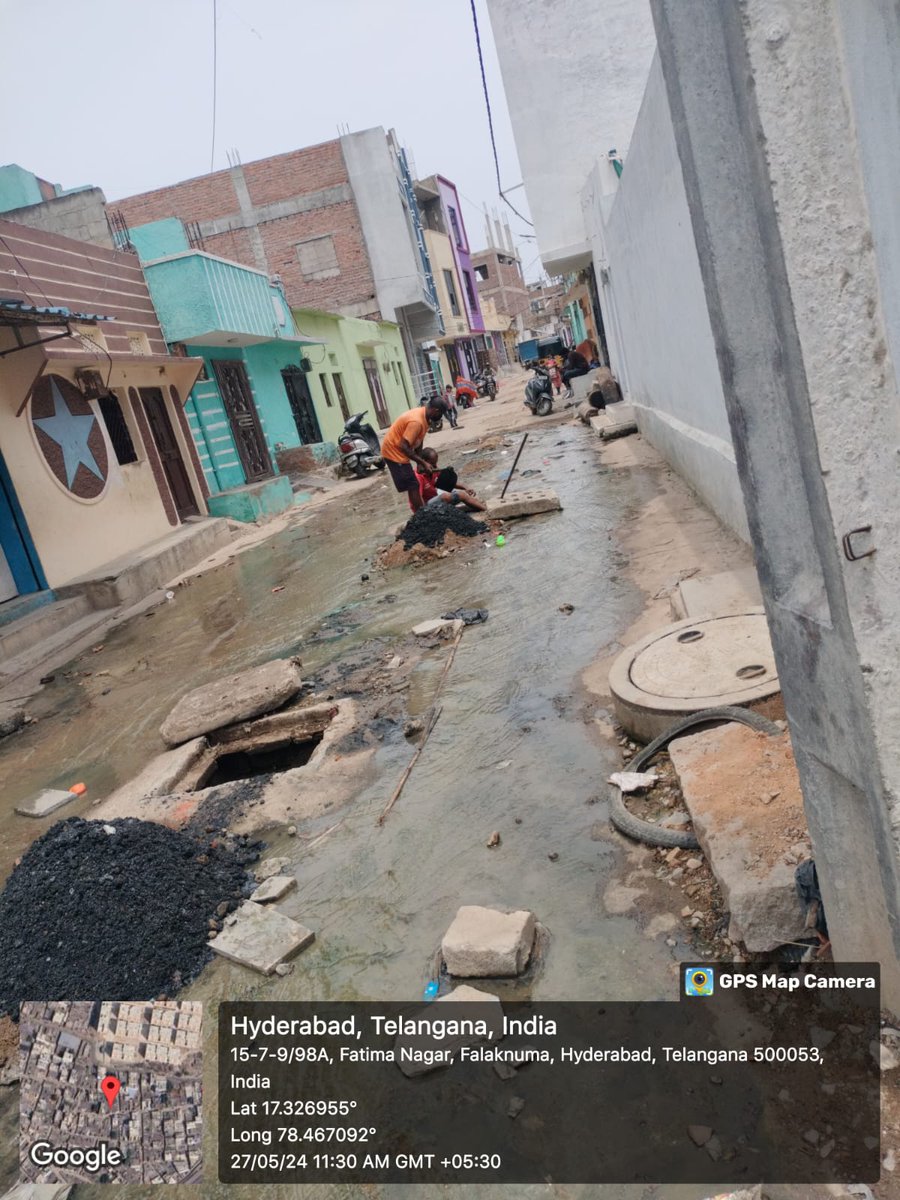 GardasRavi's tweet photo. @SNFaiyaz @HMWSSBOnline @GHMCOnline @CommissionrGHMC https://t.co/GlBf6zJXCR