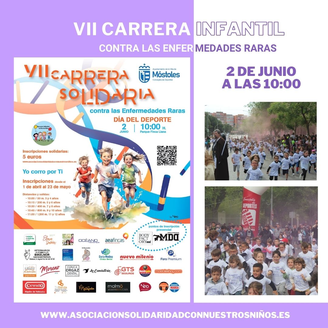 ¡𝗛𝗢𝗬 es el 𝘂́𝗹𝘁𝗶𝗺𝗼 𝗱í𝗮 para inscribirse!⁣ pasa un día inolvidable junto a tus peques en la 𝗩𝗜𝗜 𝗖𝗮𝗿𝗿𝗲𝗿𝗮 🏃‍♂️ ⁣…ciacionsolidaridadconnuestrosniños.es/InscripcionCar… #Mostoles