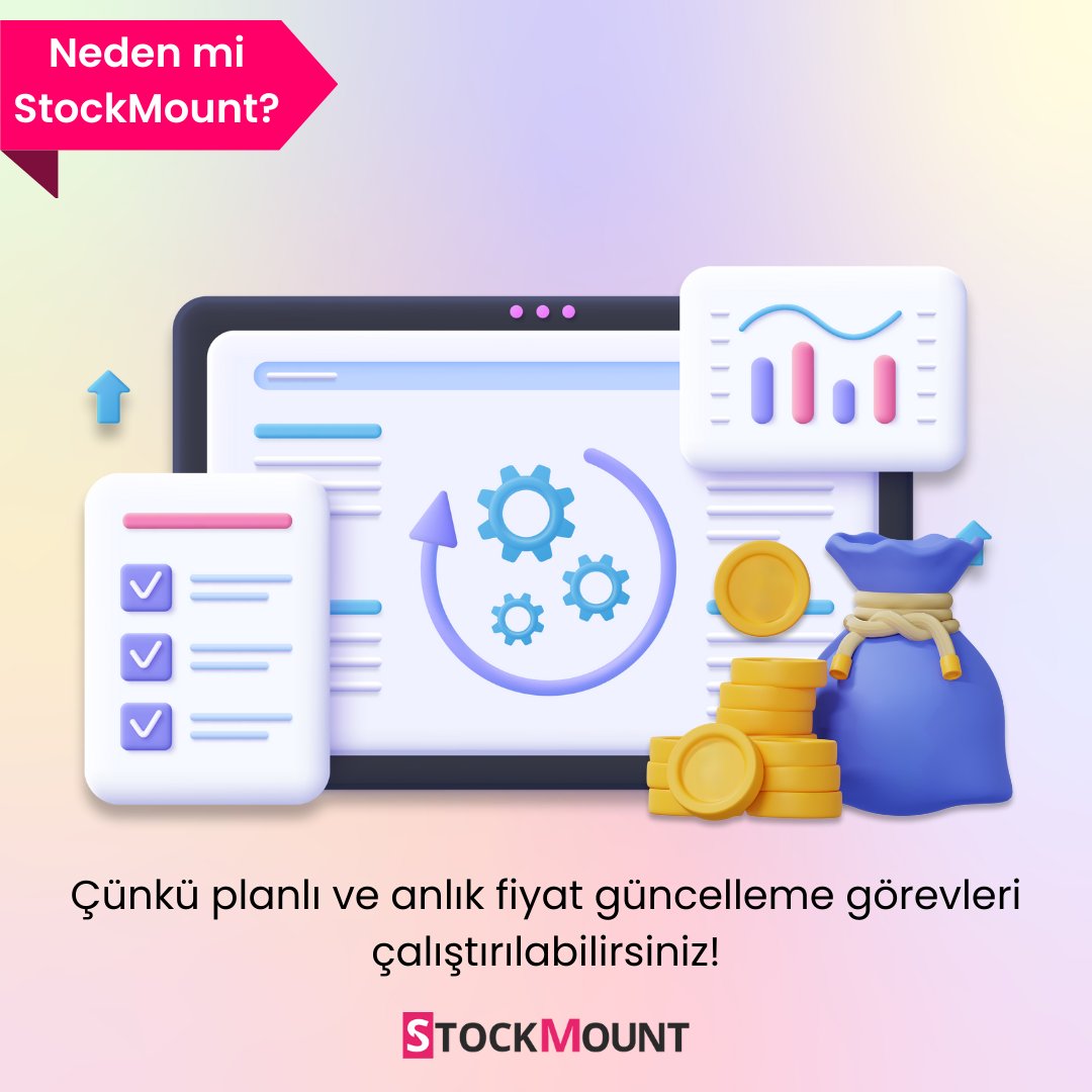 🚀 StockMount ile işinizdeki her adımı kolaylaştırın! Planlı ve anlık fiyat güncelleme görevleriyle rekabetin daima bir adım önünde olun. Detaylı bilgi ve deneme için hemen bize ulaşın! 💼💻

#StockMount #Eticaret #FiyatGüncelleme #StokYönetimi